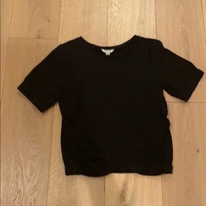 Kids black fax wrap, t-shirt!